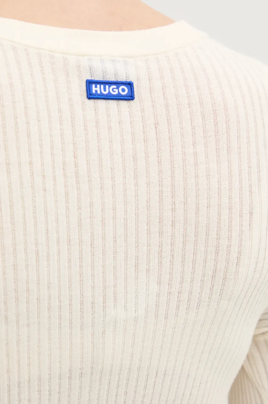 Светр Hugo Blue жіночий колір бежевий легкий 50532240 3