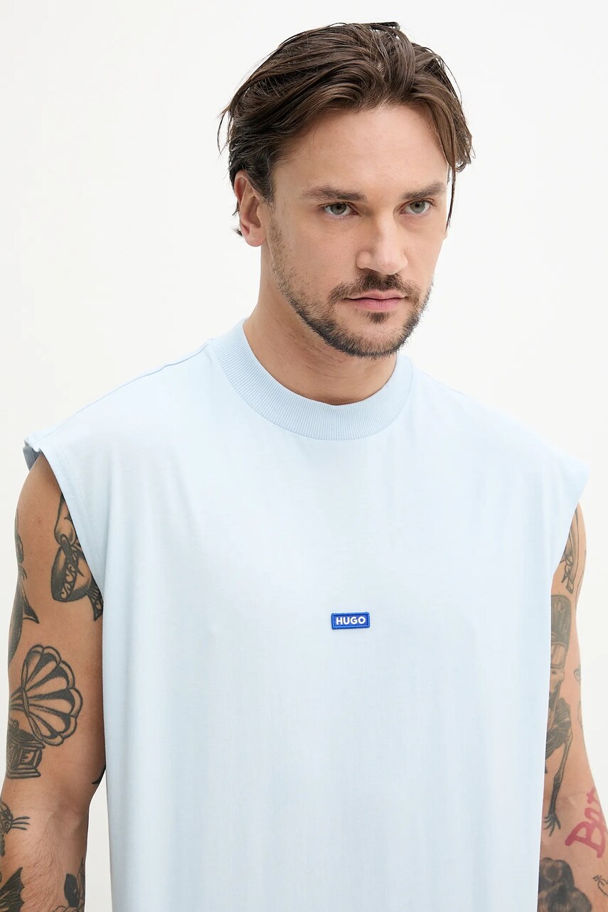 Бавовняна футболка Hugo Blue 50509773 2