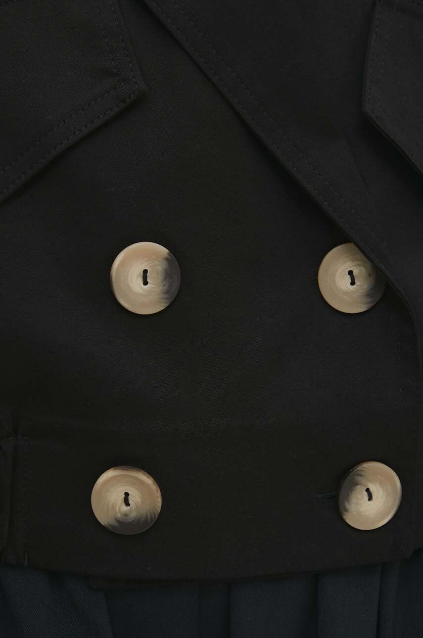 Куртка жіноча колір чорний перехідна oversize 3
