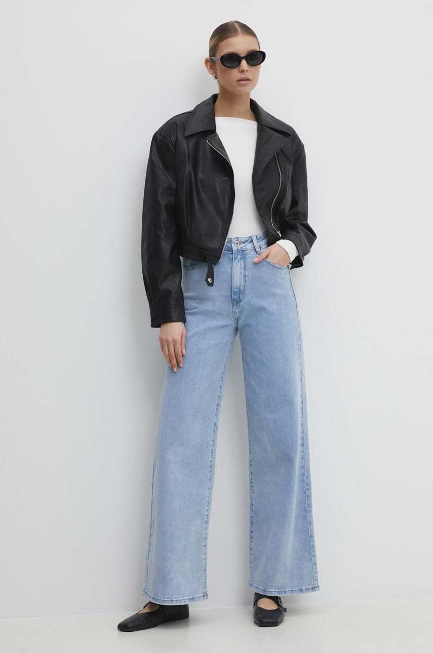 Куртка жіноча колір чорний перехідна oversize 0