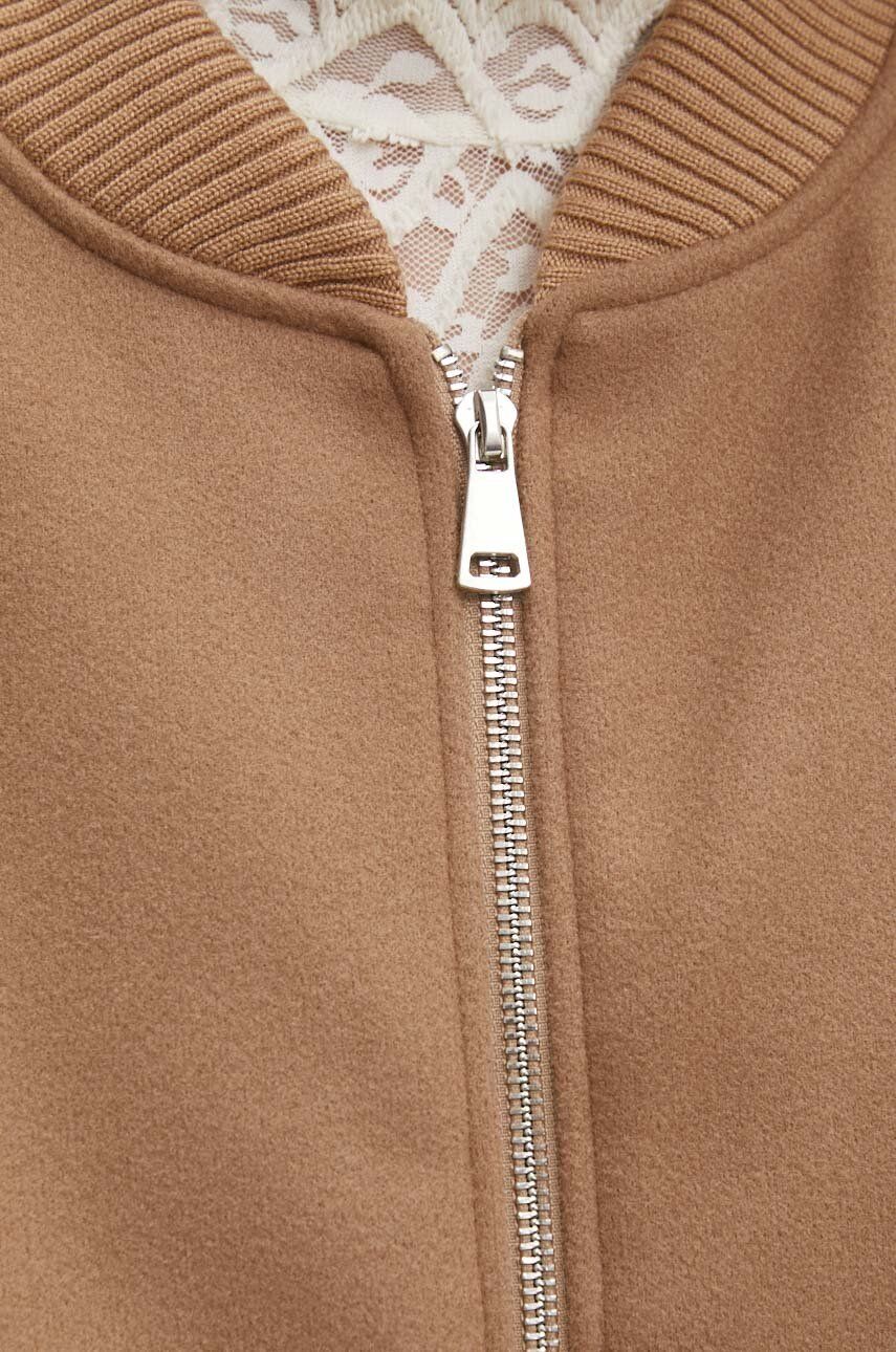 Куртка жіноча колір коричневий перехідна oversize 3