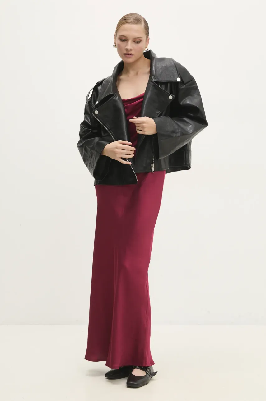 Куртка жіноча колір чорний перехідна oversize 1