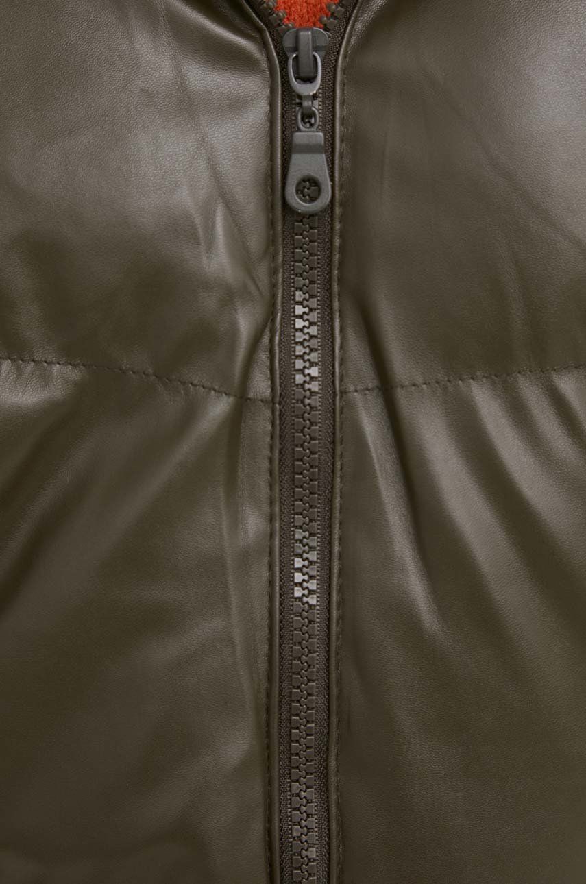Куртка жіноча колір зелений зимова oversize 3