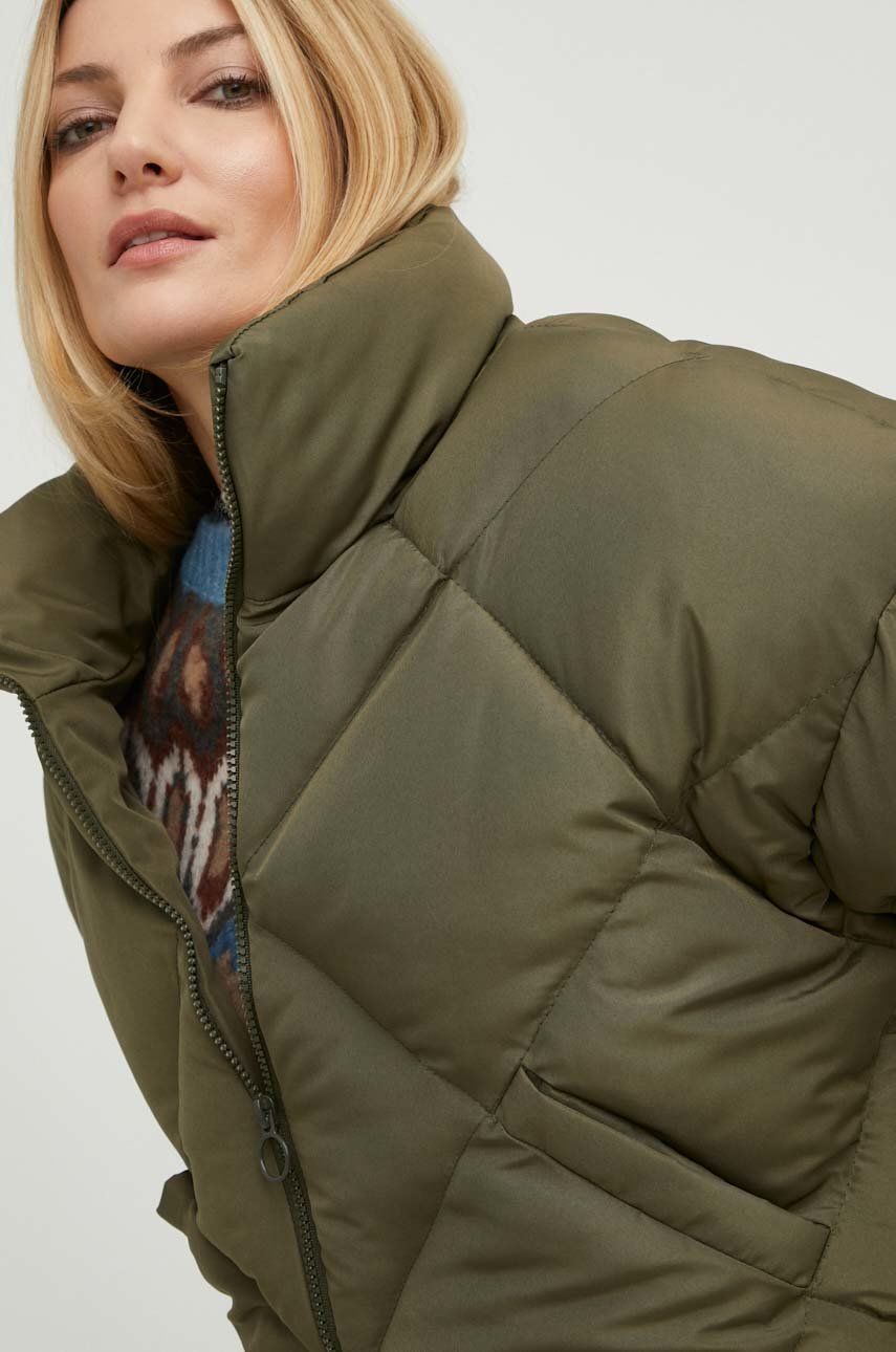 Куртка жіноча колір зелений зимова oversize 2