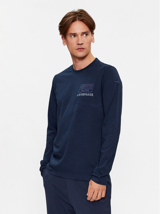 Longsleeve 232TS2127J584 Cиній Regular Fit