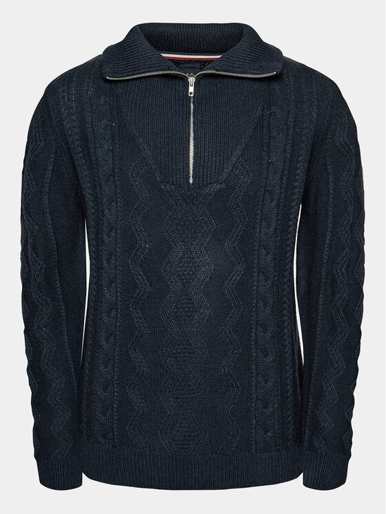 Светр 30-827082 Cиній Relaxed Fit