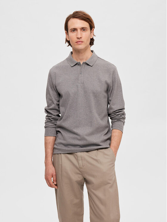 Поло 16090424 Сірий Slim Fit