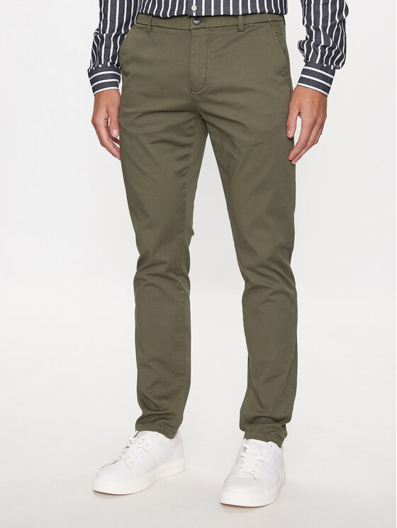 Чіноси 30-005044 Зелений Slim Fit