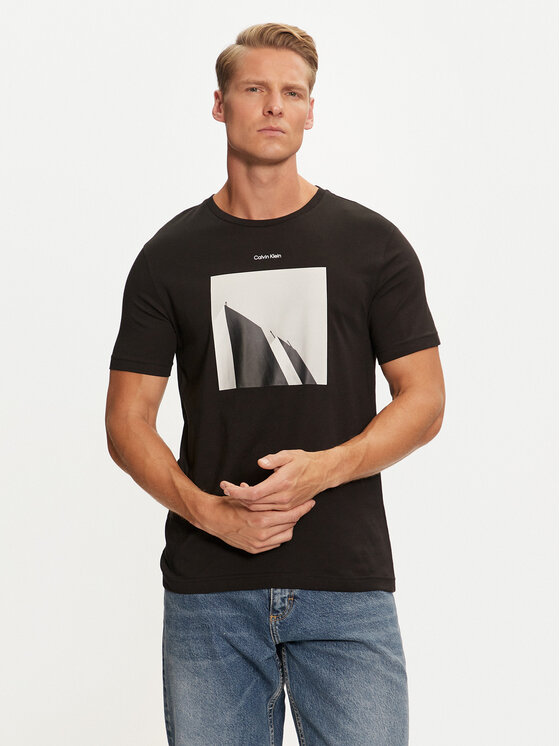 Футболка City Photo K10K113597 Чорний Regular Fit