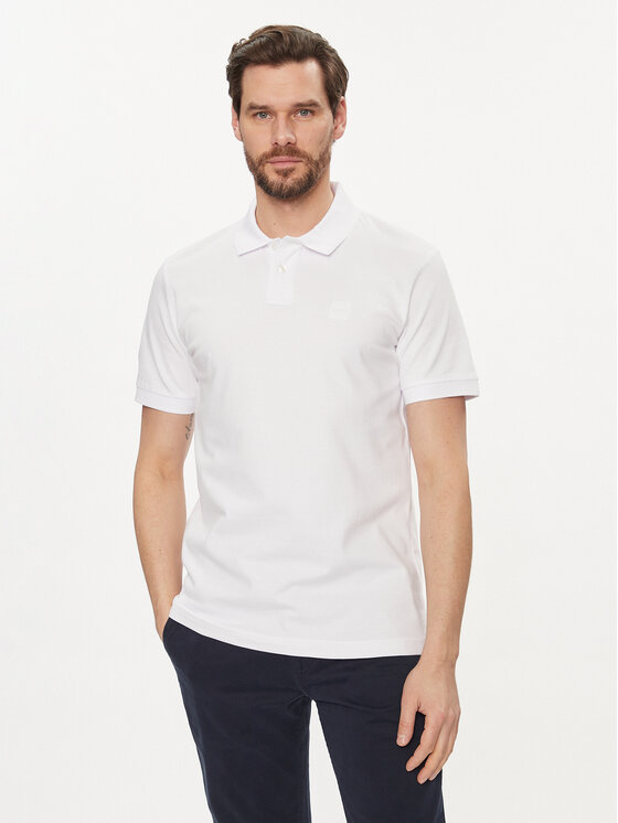 Boss Поло Passenger 50507803 Білий Slim Fit 0