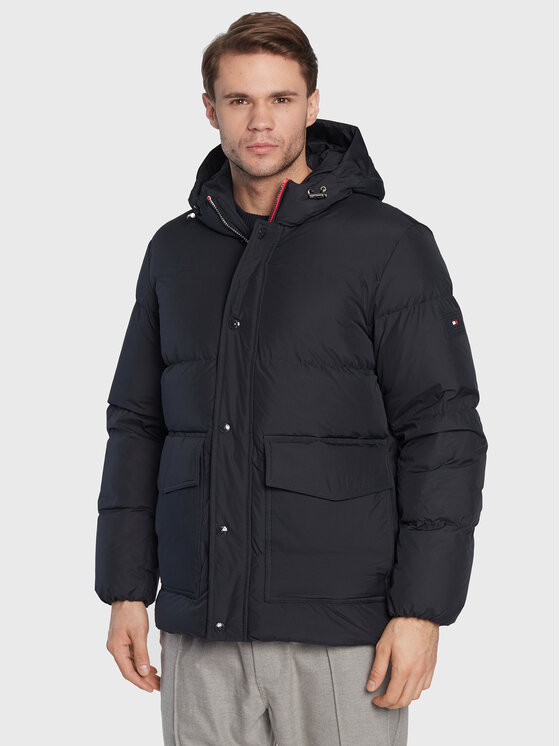 Пуховик MW0MW27683 Cиній Regular Fit